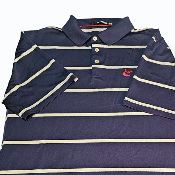 RLX Ralph Lauren Men's Golf Classic-Fit Blue White Striped S/S Polo XL - Picture 7 of 14